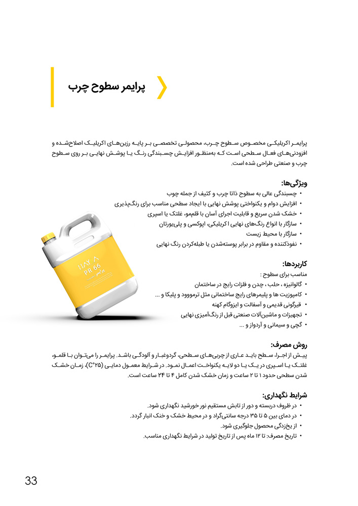 کاتالوگ تخصصی محصولات هایکا