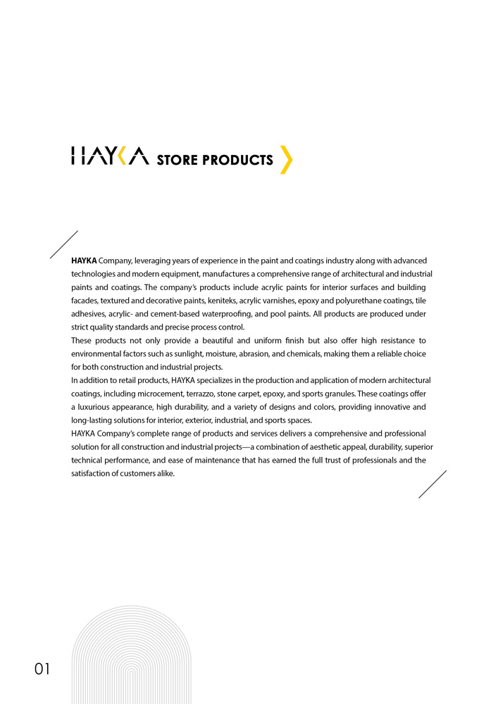 کاتالوگ تخصصی محصولات هایکا