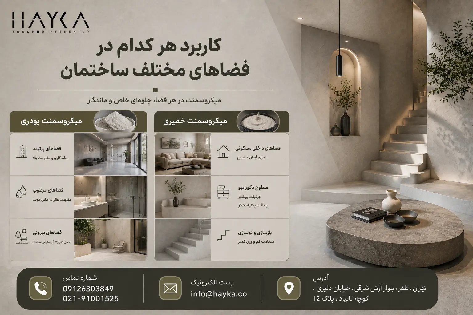تفاوت میکروسمنت پودری و خمیری چیست؟ راهنمای انتخاب و خرید